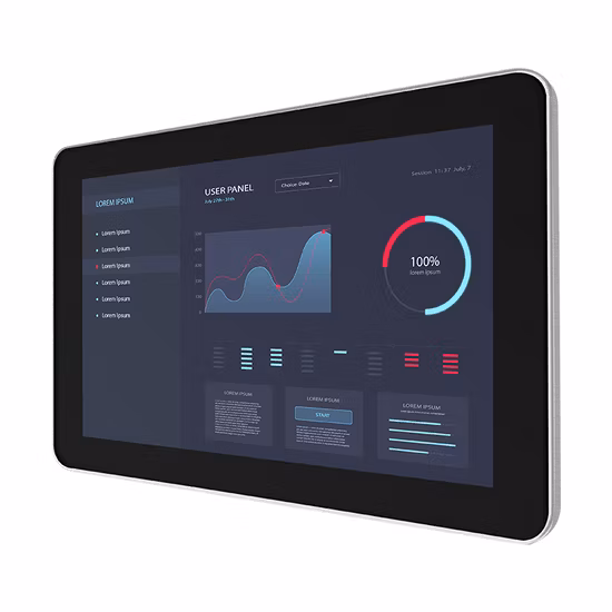 PC industrial sin ventilador Monitor de pantalla táctil Windows Computadora industrial capacitiva Android con RFID PC todo en uno Panel industrial PC IP65