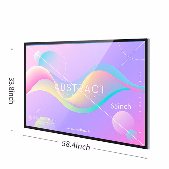 OEM al por mayor interactivo de 65 pulgadas todo en un monitor de pantalla táctil